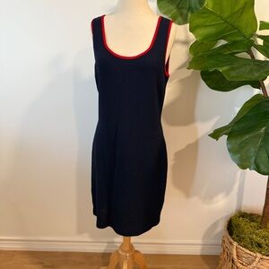 ST. JOHN Collection | Vintage Navy Blue Sleeveless Dress